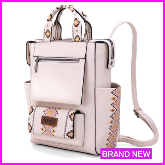 convertible backpack crossbody purse mini aztec Faux Leather Aztec Backpack Purse Anti-Theft Convertible Tote Adjustable  Strap